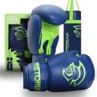 Kit Luva Boxe e Muay Thai + Saco Pancadas Pretorian Infantil