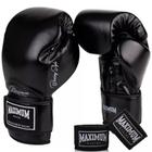 Kit Luva Boxe Muay Thai Classic Kickboxing Classic Black + Bandagem 3M - Maximum