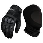Kit Luva X11 Blackout 2 Feminina Com Proteção Com Touchscreen Motociclista + Touca Ninja