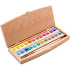 Kit Luxo Nevskaya White Nights Estojo Madeira com 24 Pastilhas Aquarela