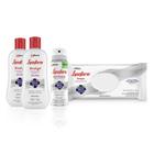 Kit Lysoform 2 Álcool em Gel 100ml + Aerossol 55ml + Lenço Umedecido com 36 un