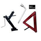 Kit Macaco Chave Roda 19Mm Triangulo Segurança Carro Passeio - Macaco Pra Carros