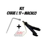 Kit Macaco Joelho 600kg + Chave de Roda L 17mm ou19mm