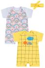 Kit Macacões Feminino Amarelo Arco-Íris