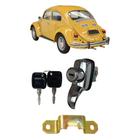 Kit Maçaneta Cromada Chave Batente Tampa Motor Fusca 65 A 96