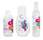 Kit Make Curl- Gelatina +umidificador+spray Umectante Amávia