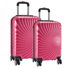 Kit Mala de Viagem 2 Peças Bordo e M - C/ 4 Rodinhas 360º