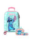 Kit Mala De Viagem+Lancheira+Estojo Infantil Lilo Stitch - Maxlog