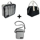 KIT MALETA NECESSAIRES + SHOULDER + BOLSA TERMICA - Bubag!