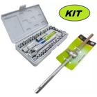 Kit Maleta Soquetes C/ 40 Peças + Cabo De Força Para Soquete