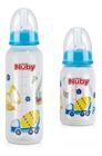 Kit Mamadeira Anticólica Menino Bico Silicone 240ml + 120ml Nuby