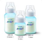 Kit Mamadeira Avent Clássica Azul 125ml + 260ml + 330ml - Philips Avent SCD809/43