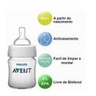 Kit Mamadeiras Classic 125ML 2 Peças Philips AVENT SCF560/27