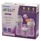 Kit mamadeiras petala 3 unid. 125, 260, 330ml transparente scd101/03 - avent