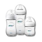 Kit mamadeiras petala 3 unid. 125ml, 260ml e 330ml transparente (scd301/07) - avent