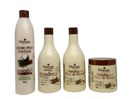 Kit Mandioca 4x500ml + Creme Para Pentear Leave-in Maycrene