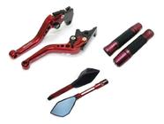 Kit Manete Esportivo Manopla Fechada Jupiter Retrovisor TM2 Honda Cb650f