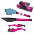 Kit Manete Manopla Retrovisor Fazer 150 Ubs Gravado a laser