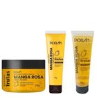 Kit Manga Rosa Porán Com Esfoliante + Hidratante + Sabonete