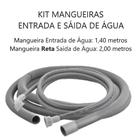 Kit Mangueira Entrada e Saída Máquina de Lavar