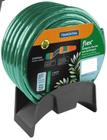 Kit Mangueira Flex Pvc 25M Com Suporte + Balde 12 L Preto