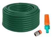 Kit Mangueira Verde 1/2" 25 Metros Com Engate E Esguicho