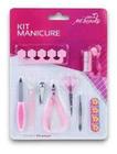 Kit manicure 9pcs rosa