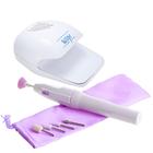 Kit manicure com secador e lixadeira elétrica de unha e estufa