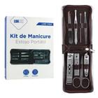 Kit Manicure Cortador De Unha Pinça Tesoura Estojo Portátil