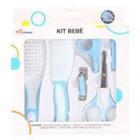 Kit Manicure + Escova E Pente Pais E Filhos Azul