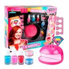 Kit Manicure Infantil Makebrinq com Secador de Esmalte Polibrinq MK55