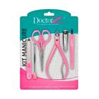 Kit Manicure Roxo,Azul e Rosa Para Fazer Unhas-DoctorZ