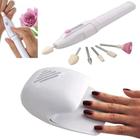 Kit manicure secador lixadeira eletrica de unha com cabine estufa led uv lixa modelar unhas