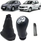 Kit Manopla Cambio Renault Logan Sandero 2007 2008 2009 2010 - MAX