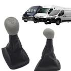 Kit Manopla Coifa Câmbio Ducato/Boxer/Jumper 2006 07 08 09 10 a 2017 5 Marchas