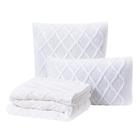 Kit Manta Sofá Cama Casal + 2 Capas 45X45 Paris Branco