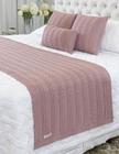 Kit Manta Sofá Cama Queen + 2 Capas 50X50 Berlim Rose