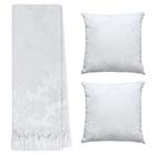 Kit Manta Xale Grande Para Sofá E Cama Protetora Com 2 Capas de Almofada