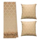 Kit Manta Xale Grande Para Sofá E Cama Protetora Com 2 Capas de Almofada