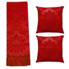 Kit Manta Xale Grande Para Sofá E Cama Protetora Com 2 Capas de Almofada