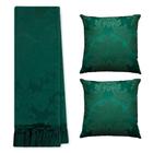 Kit Manta Xale Grande Para Sofá E Cama Protetora Com 2 Capas de Almofada