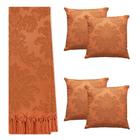 Kit Manta Xale Para Sofá 4,00 X 2,80 Metros Com 4 Capas de Almofada