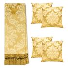 Kit Manta Xale Para Sofá 4,00 X 2,80 Metros Com 4 Capas de Almofada