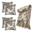 Kit Manta Xale Para Sofá 4,00 X 2,80 Metros Com 4 Capas de Almofada