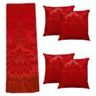 Kit Manta Xale Para Sofá 4,00 X 2,80 Metros Com 4 Capas de Almofada