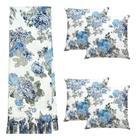 Kit Manta Xale Para Sofá 4,00 X 2,80 Metros Com 4 Capas de Almofada