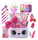 Kit Maquiagem Criança Infantil Maleta + Batom Sombra Pincel