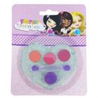 Kit Maquiagem Infantil Sombras Batom Brilho Pincel Discoteen Fantasy