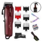 Kit Máquina Barbeiro Cabelo Corte Preciso 110-220v Escovinha Navalha 