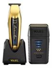 Kit máquina de acabamento detailer cordless gold e máquina de finalização vanish gold - wahl